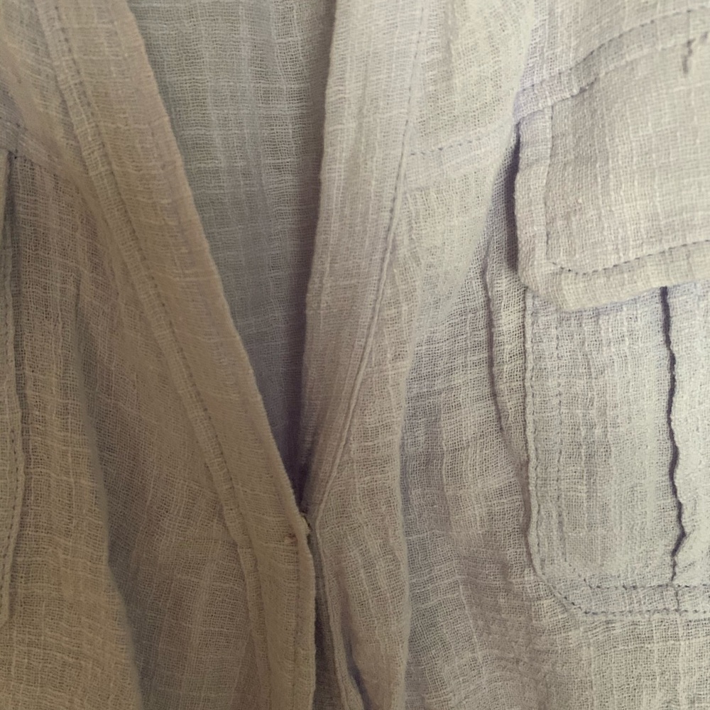Skylar + Madison purple linen blouse - Picture 4 of 5